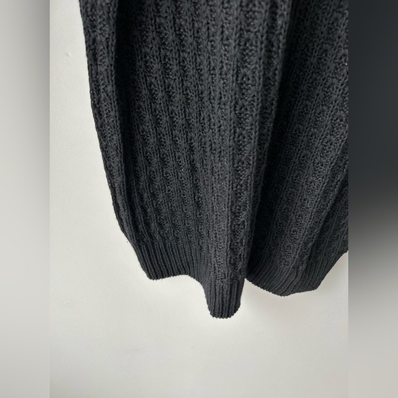 Vintage Fenn Wright Mason Womens Chunky Sweater Large Ramie Cotton black - Picture 5 of 12